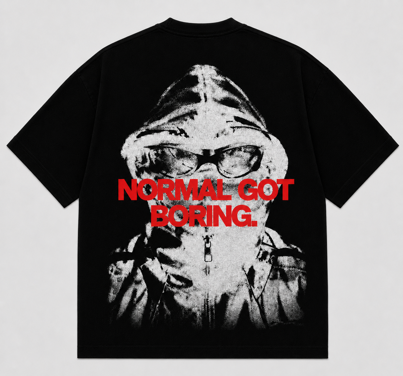 Normal Got Boring T-shirt in black