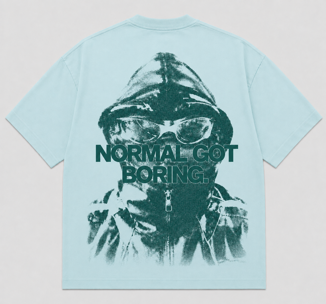 Normal Got Boring T-shirt in cyan